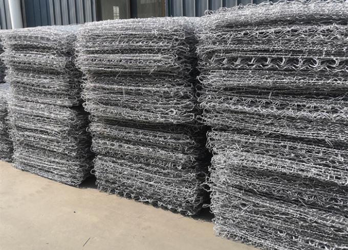 la caja hexagonal Znal de Galfan Gabion del agujero 4x2x0.3 cubrió el alambre Mesh Retaining Wall del hierro 2