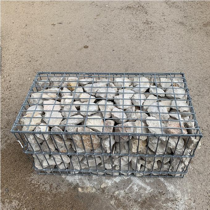 cerca de alambre de las líneas de la playa del muro de contención de la jaula del metal del agujero del diámetro 5x10 de 4.5m m Rock Walls 0
