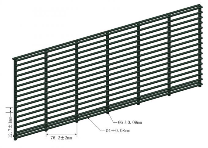 Caliente sumergido galvanizó 358 la opinión clara anti de Mesh Fence 2.4m de la subida de la seguridad 0