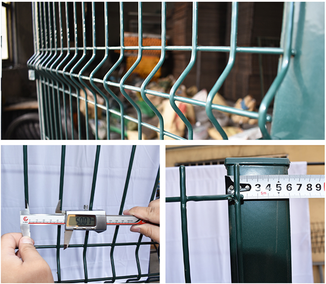 El PVC amistoso de ECO cubrió el alambre Mesh Fence que 3D curvó la cerca soldada con autógena seguridad 0