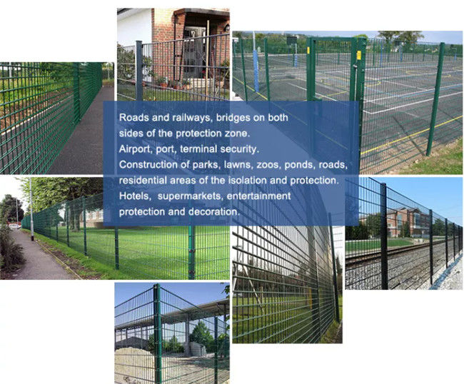 barandilla soldada con autógena alambre doble 868 656 del 1.03m Mesh Fence Protective Community Garden 2