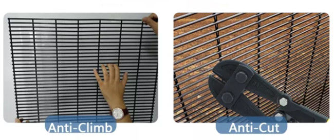 Alambre soldado con autógena seguridad anti de Mesh Fence Anti Climb High del corte 358 de la visión clara 1