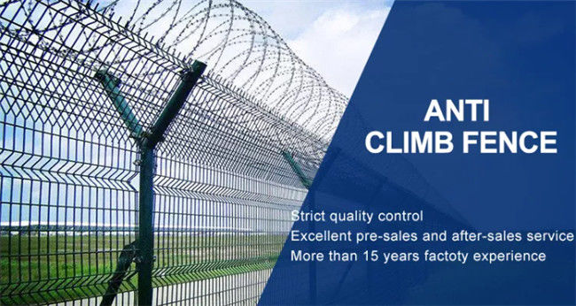 Subida anti Mesh Fence Military Protection del metal 3.5m m del límite 0