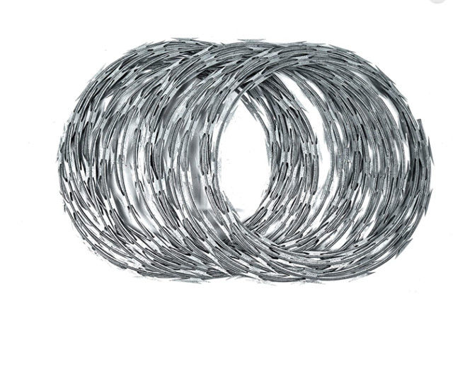 Subida anti galvanizada sumergida caliente de acero inoxidable del alambre de púas de la maquinilla de afeitar de Bto 12 0