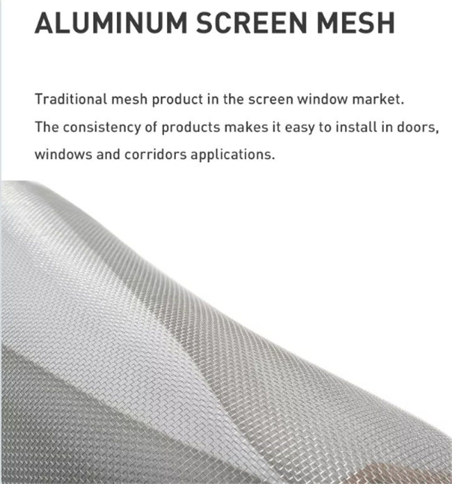 alambre Mesh Light Weight Aluminum Alloy de la pantalla de la ventana 16x16 para la red de mosquito 0