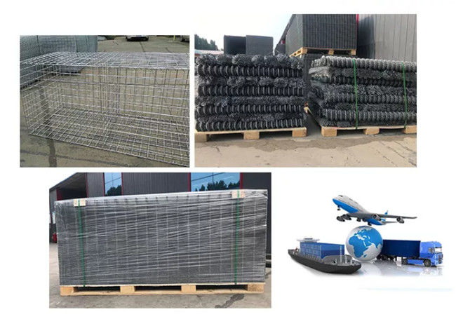 El Pvc cubrió el 1m el x 1m el x malla de alambre de acero soldada con autógena 1m de la alta estabilidad de la caja de Gabion 2