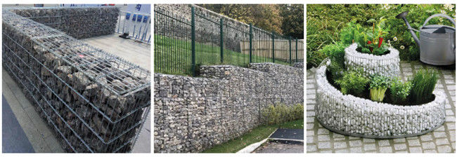 El acero de carbono altamente galvanizado soldó con autógena Gabion para la pared de la protección del sector de la construcción 2