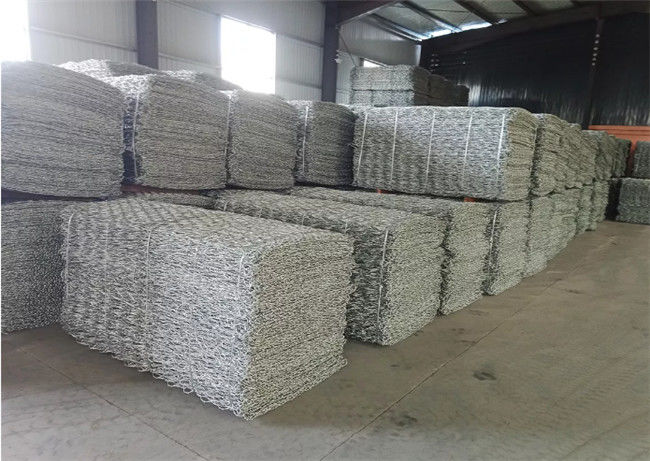 3m m Gabion Mesh Baskets Heavy Duty Triple torcieron el acero galvanizado tejido hexagonal 1