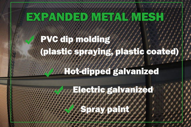 L2mm W0.6mm galvanizó la malla ampliada HBGB galvanizó la malla de alambre del pollo 0