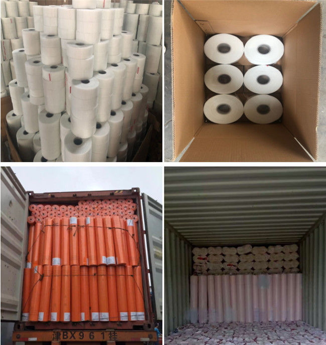 rollo ancho de Mesh Self Adhesive Drywall los 90m de la red de la fibra de vidrio de 50m m 1