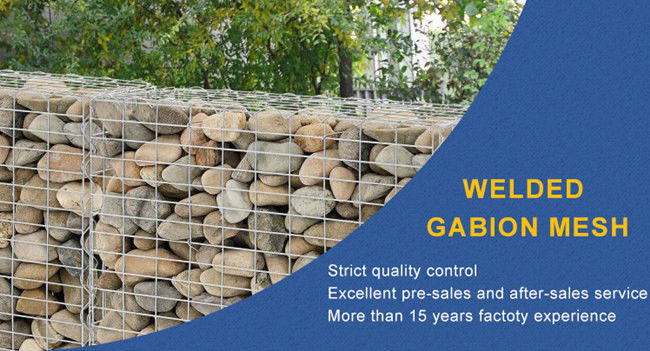 el diámetro 2.0x1.0x0.5 de 4m m soldó con autógena a Gabion Mesh Baskets Anti Erosion 0