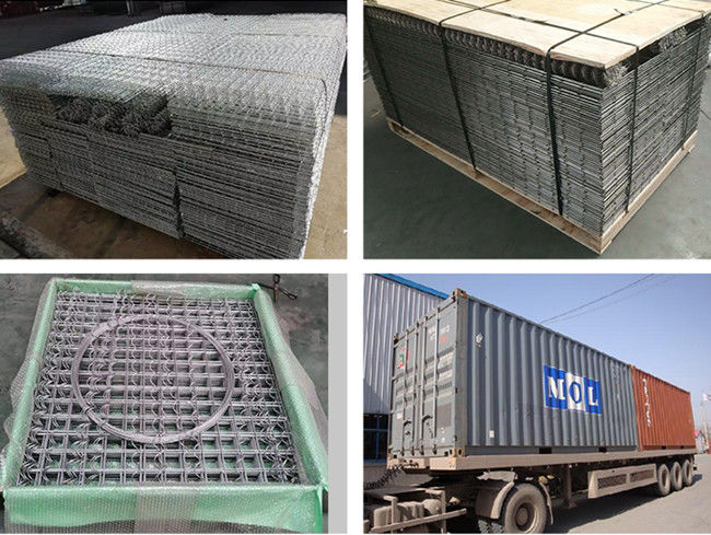 50x50m m Gabion soldado con autógena galvanizado sumergido caliente Mesh Baskets Decorative 3.8m m 2