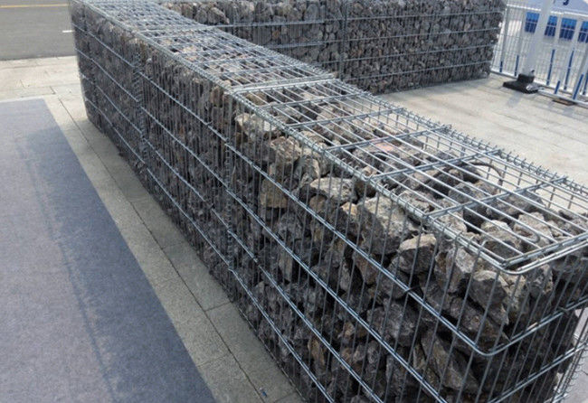 Alambre del hierro de 2 x 1 x 1 M Welded Gabion Mesh Retaining Wall 4m m Znal 2