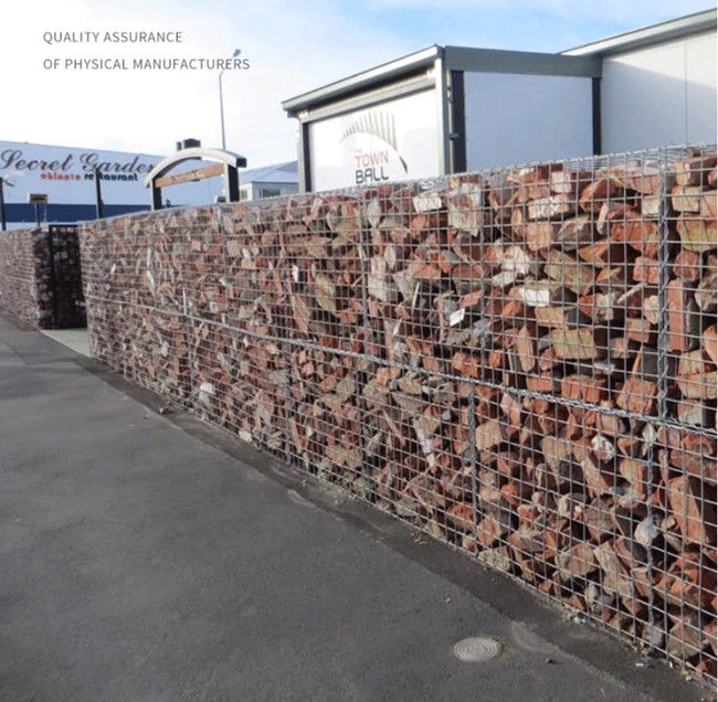 El PVC cubrió las cestas de Galfan Gabion de la corrosión de Rock Walls Anti de la cerca de alambre 2