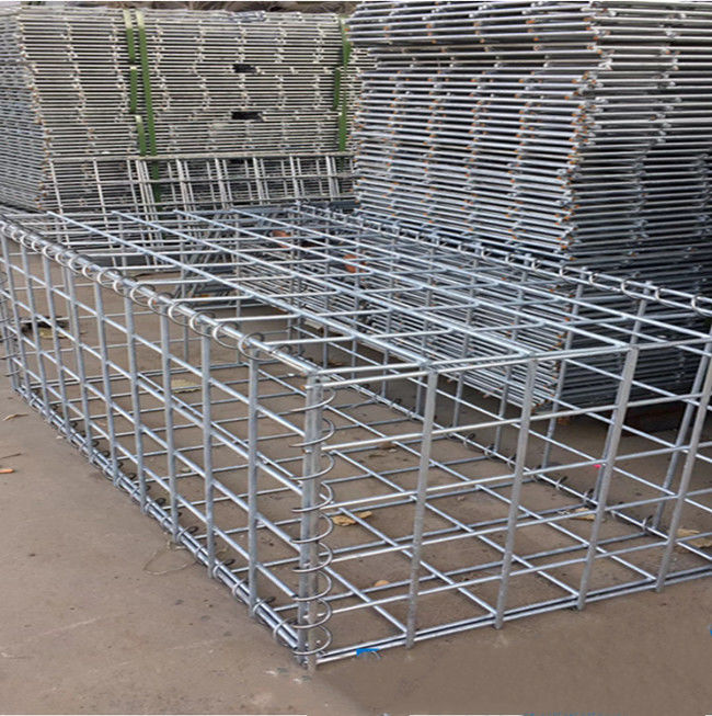 muro de contención de la cesta de la roca de la longitud de la anchura el 1m de los 0.5m Mesh Gabion soldado con autógena los 4x1x1m 0