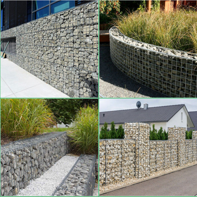 Mesh Rock Filled Gabions soldado con autógena pesadamente galvanizado 75×75m m a prueba de herrumbre 2
