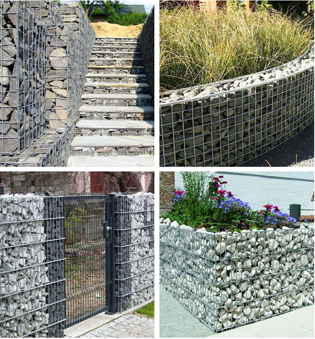 HBGB 1x2 Gabion soldado con autógena revestido plástico Mesh Baskets 5,5 Dia Heavy Duty 2