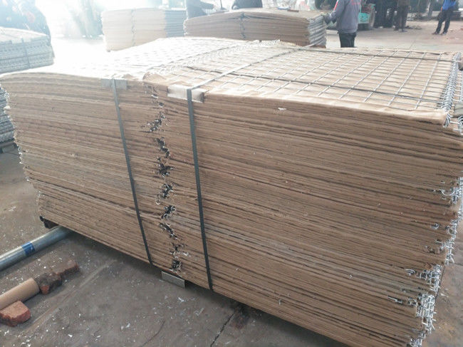 3" jaulas defensivas de Gabion del metal de la anchura de las barreras el 1.5m de X3” milipulgada 4 Hesco 2