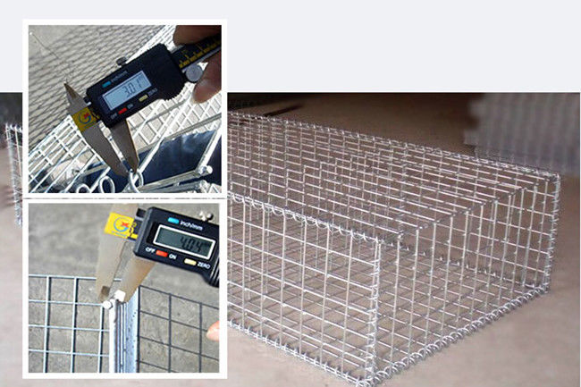 Mesh Rock Filled Gabions soldado con autógena pesadamente galvanizado 75×75m m a prueba de herrumbre 0