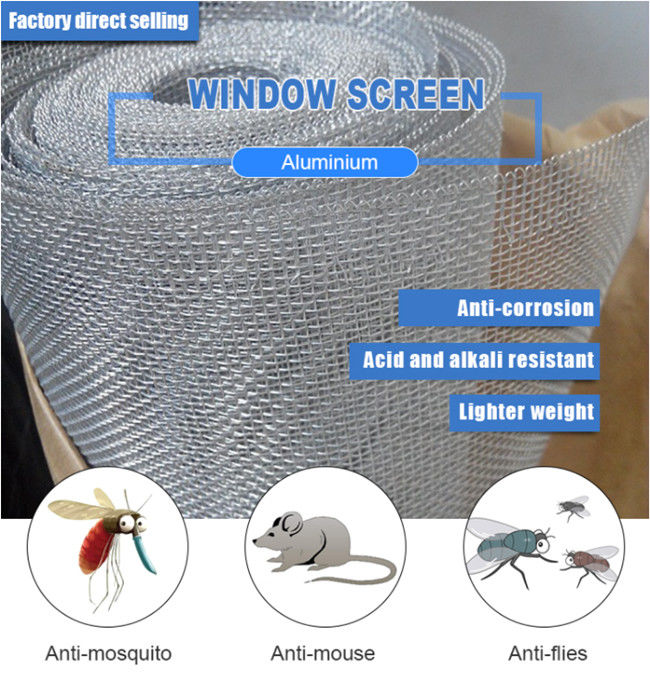 negro Mesh Screen Fabric de la malla de alambre HBGB de la pantalla de la ventana de la anchura de 18x14 los 0.6m 0