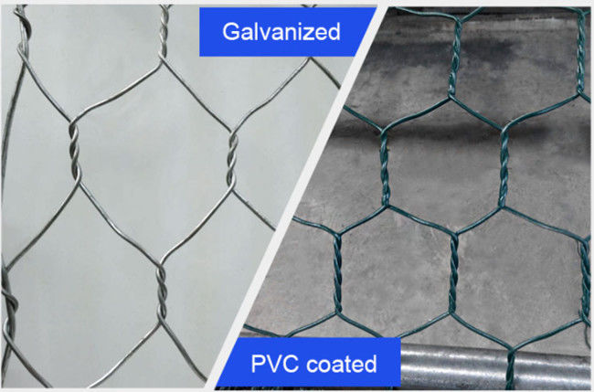 muro de contención cubierto PVC del Mpa HBGB del 1×1×1m Gabion Mesh Baskets 380 Mesh Cages 1