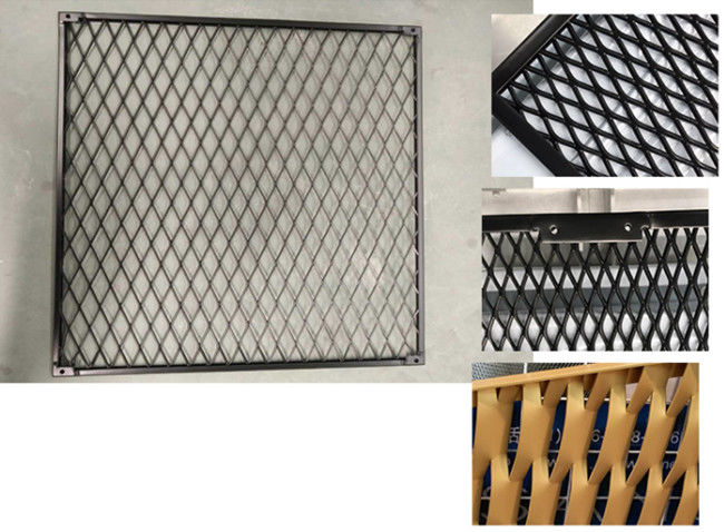 metal ampliado de aluminio de capa Mesh For Building Cladding Facade de 0.3m m Pvdf 1