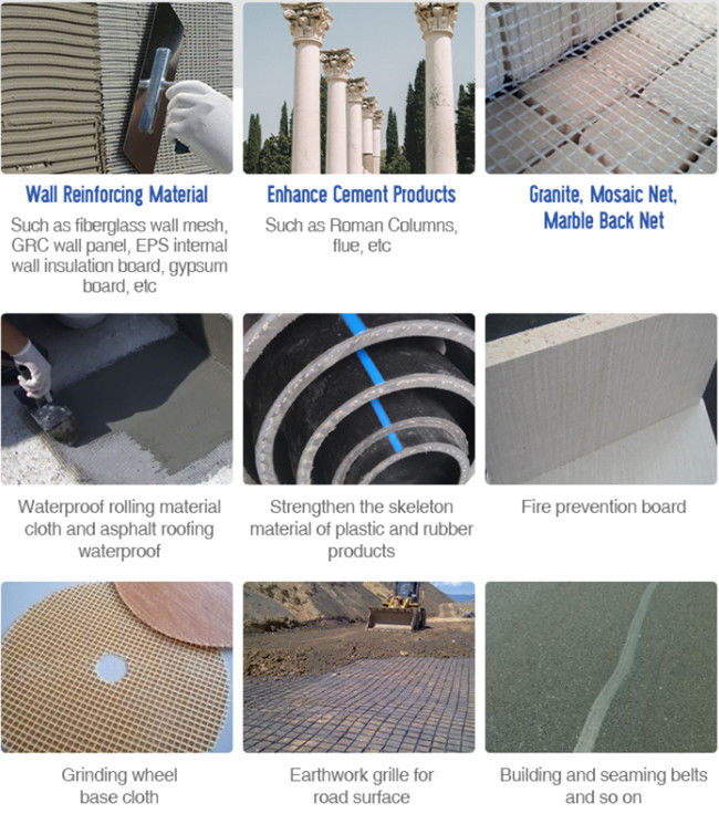fibra de vidrio Mesh Fabric de Mesh For Concrete Countertops 5x5 de la fibra de vidrio de 120g 4*4 1