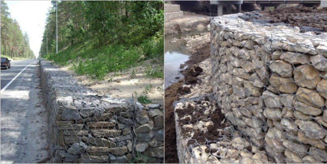 cerca de alambre de 200x100x50m m Gabion Mesh Baskets Landscape Stone Cage 3