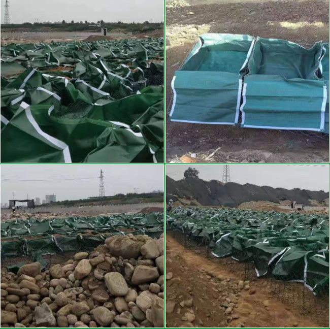 Control de inundaciones ultravioleta anti del bolso el 1m*1.5m*0.5m del geotextil de Gabion 1