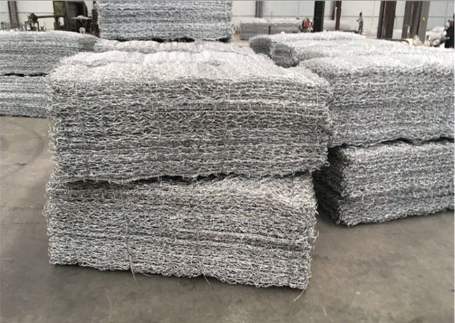 Alambre hexagonal Mesh  Stone Cage de la caja del Pvc Gabion de 8 de x 10 cm 0