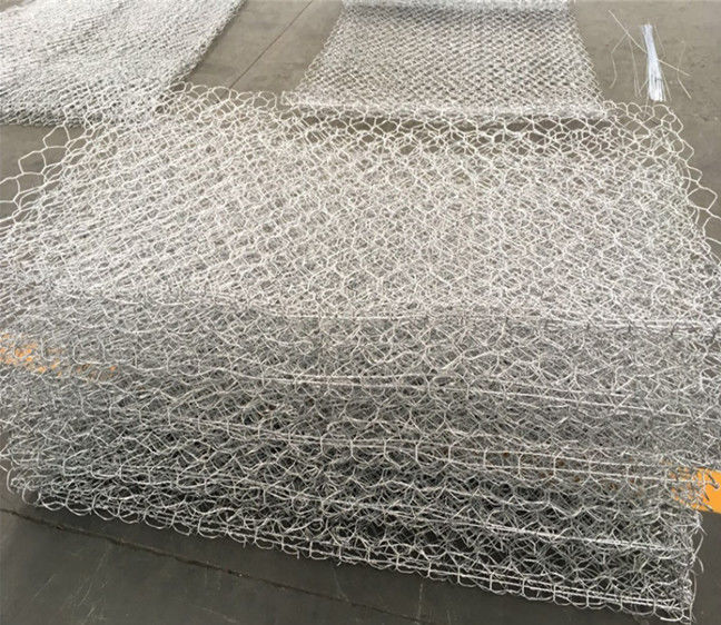 el hex. de los 2x1x1m soldó con autógena el alambre galvanizado del lazo de Al Coated 2.2m m de la caja de Gabion 1