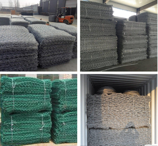 el hex. de los 2x1x1m soldó con autógena el alambre galvanizado del lazo de Al Coated 2.2m m de la caja de Gabion 3
