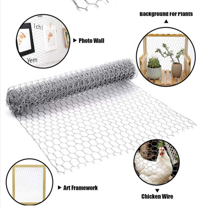 pollo Mesh Fence del 1.8m BWG 21 1/4" red galvanizada del hex. de la inmersión caliente 1