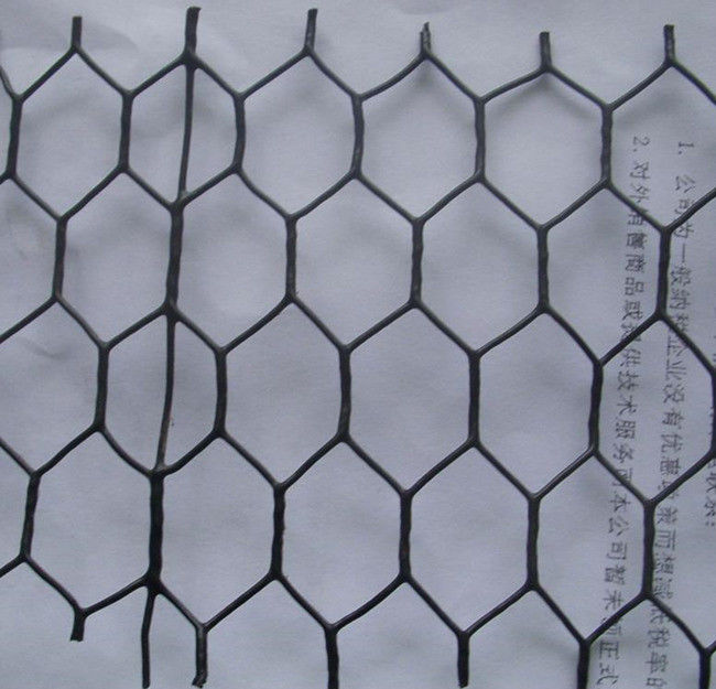 Vinilo hexagonal 60" negro revestido de la red de las aves de corral del indicador de Wire 20 de la cerca X150 1" malla 0