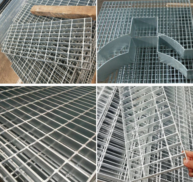 Barra antiusura durable del llano del piso de acero que ralla 8x8 galvanizado pesadamente 0