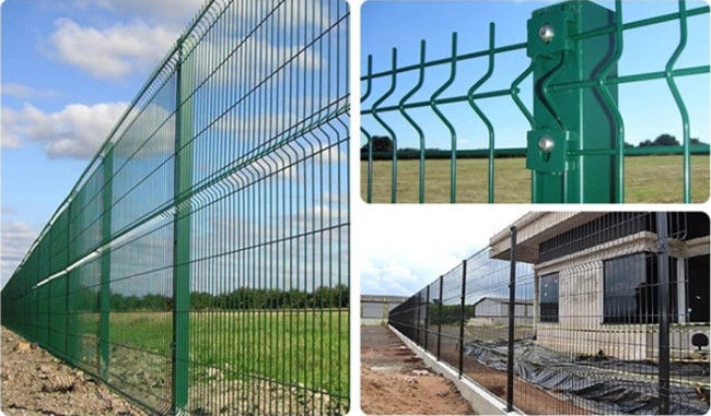 El triángulo que doblaba la soldadura Mesh Fence Panels Outdoor Garden 3d de 3.0m m curvó 1