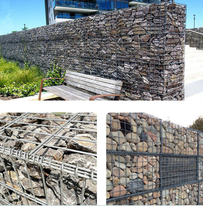 Bloques largos populares del muro de contención de las cestas de Gabion de la roca del tamaño los 4m 0