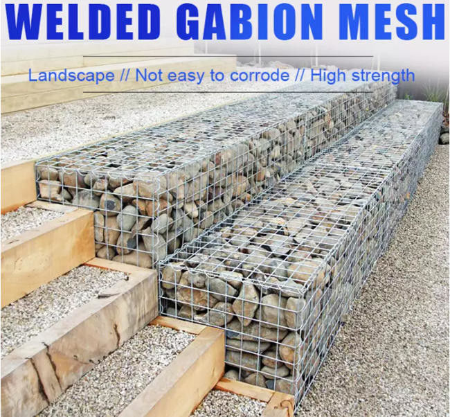 3M X el 1m el x protección soldada con autógena 1m de Gabion Mesh Galvanized For River Bank 0