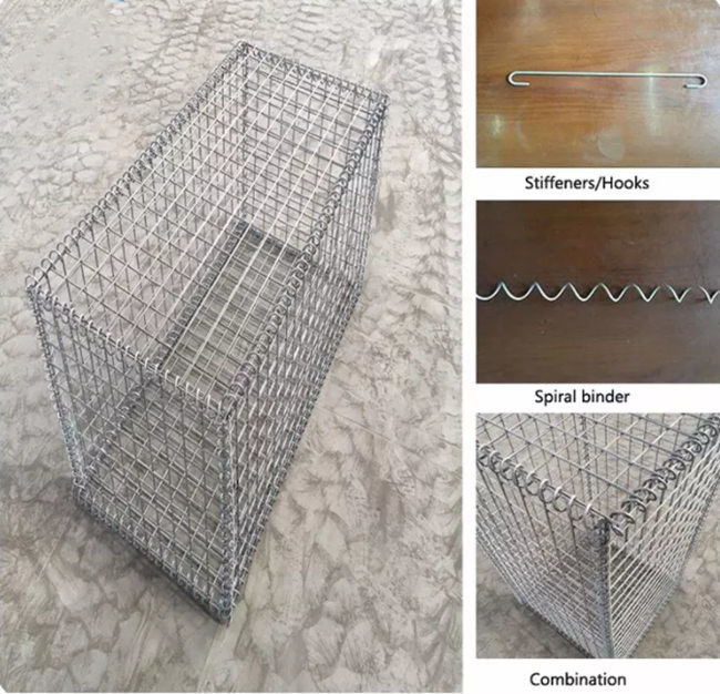 El acero de carbono altamente galvanizado soldó con autógena Gabion para la pared de la protección del sector de la construcción 1