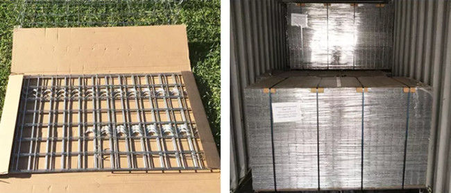 1 x 1 x 1 M Galvanized Gabion Box soldó con autógena las cestas de piedra de la roca para el muro de contención 0