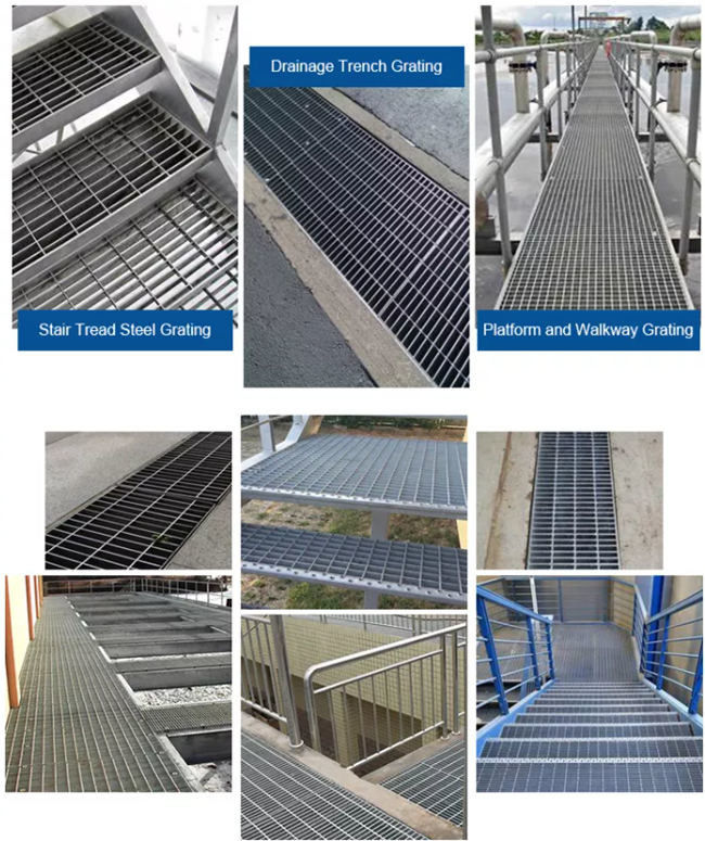 Barra anti galvanizada serrada calzada dentada del resbalón 32x5m m de la reja de acero 2