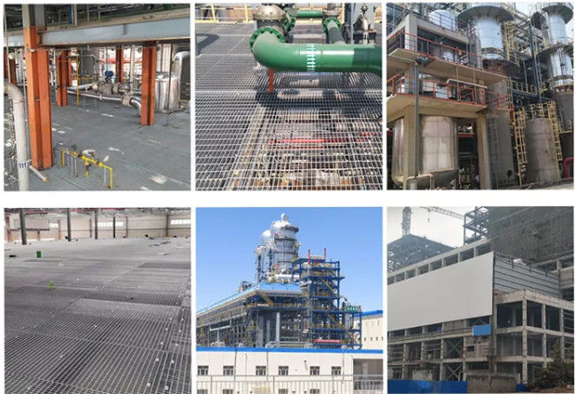 Barra llana peatonal que ralla el acero de Tray Hot Dip Galvanized Catwalk 1