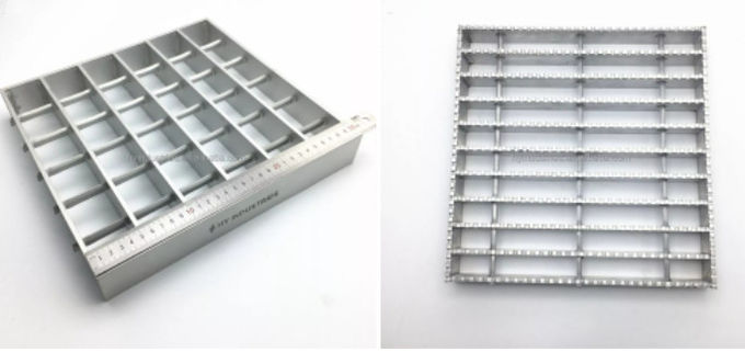 Barra llana peatonal que ralla el acero de Tray Hot Dip Galvanized Catwalk 0