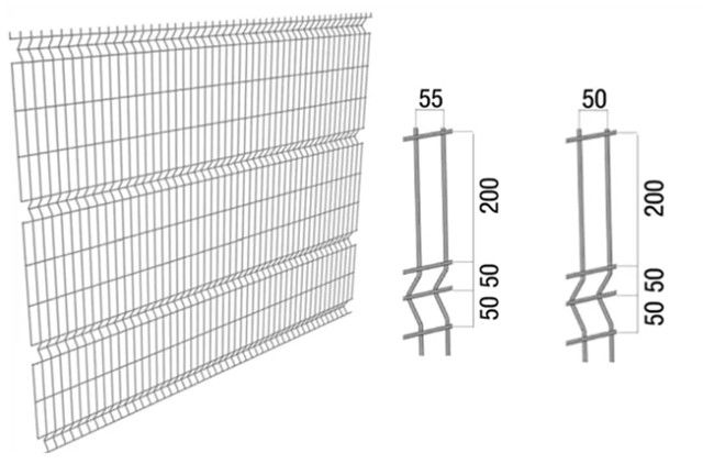 el doblez soldado con autógena 4m m de Mesh Panels Home Decorative Metal 3d del alambre curvó 0